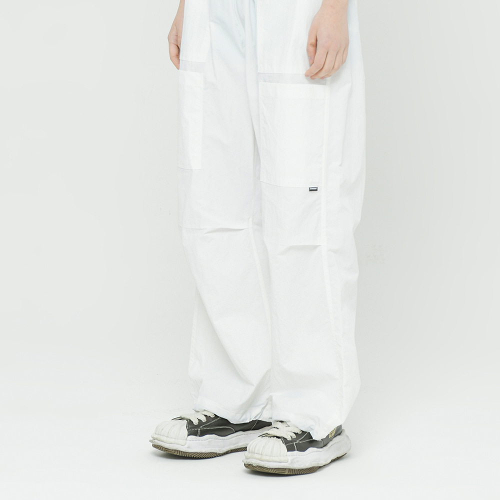 23SS Double Pocket Wide Pants White
