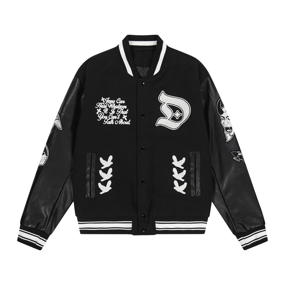 23FW C.O.H.E Varsity Jacket_Black