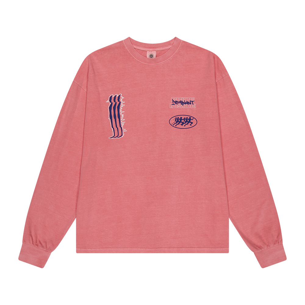 23FW [16s Cotton]RP Pigment Washing Long Sleeve_Blossom Pink
